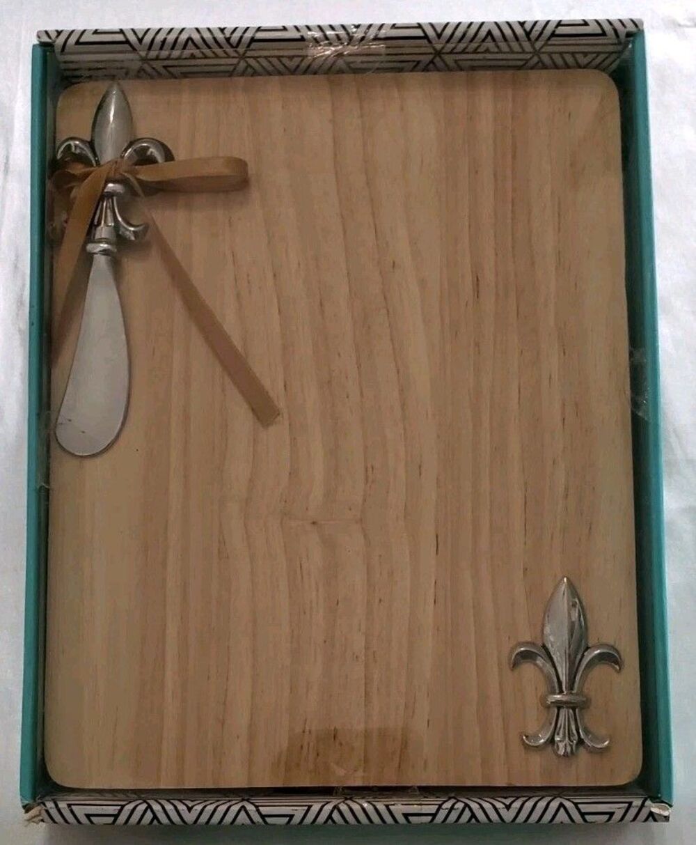 Modern Expression Dining New With (Wood)Cheese Board And Spreader *8.8 in x 7 in